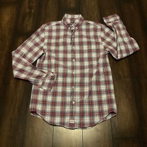 Vineyard Vines XS Slim Fit Murray Button-down Plaid Red Blue L/S Shirt Men’s